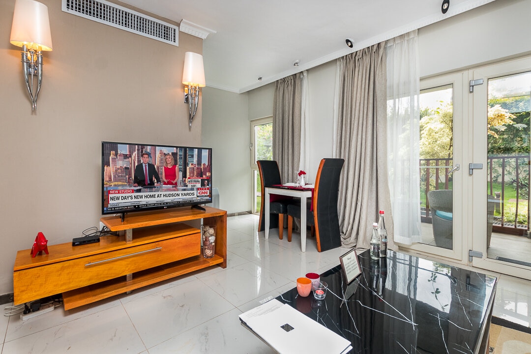 Apartment balcony living area