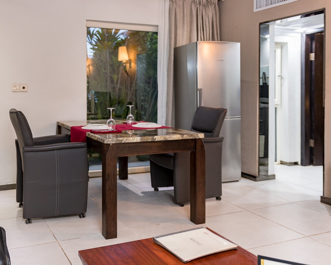 Poolview dining area